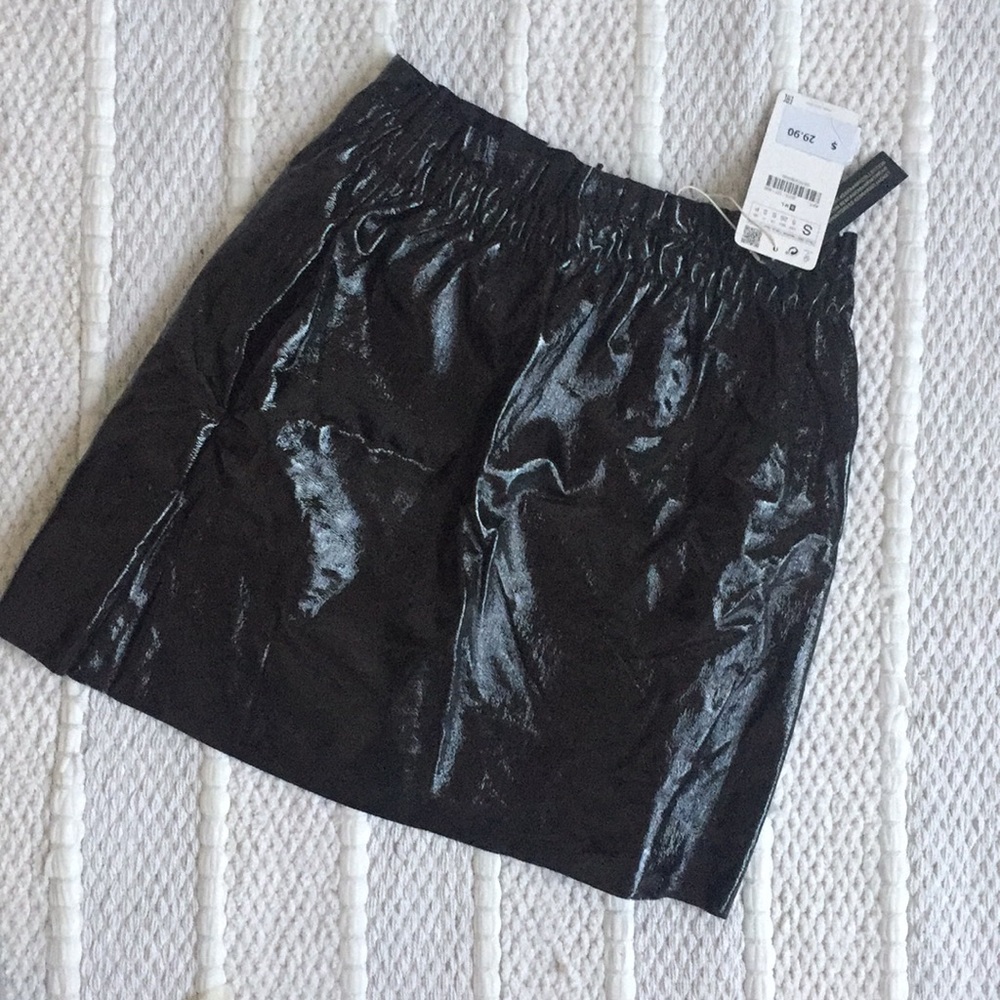 Zara pleather skirt